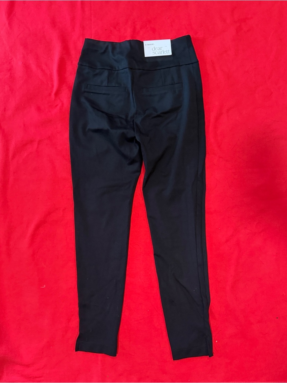 Dear Scarlett Black Pull-On Skinny Ponte Pants